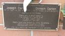 Joseph CARLON
b: 12 Sep 1927
d: 28 Apr 2003
Doreen CARLON
b: 5 Feb 1928
d: 27 Jun 2013
married 4 Dec 1948
Cooloola Coast Cemetery