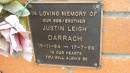 Justin Leigh DARRACH
b: 19 Nov 1994
d: 17 Jul 1996
Cooloola Coast Cemetery