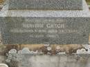 
Rudolph GNECH,
died 23 July 1917 aged 59 years;
Hermine GNECH,
wife,
died 3 Oct 1940 aged 73 years;
Coulson General Cemetery, Scenic Rim Region
