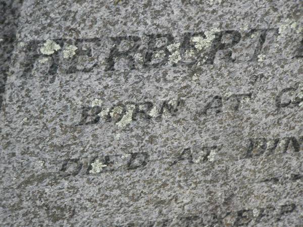 Herbert Prescott GARDNER  | b: Cawnpore 4 Dec 1851  | d: Dingyarra 7 Dec 1938  |   | Ethel Mary GARDNER  | d: 16 Mar 1954  |   | Alan Henry GARDNER  | b: 12 Aug 1914  | d: 16 Jan 2005  | and his wife  | Gemma Elizabeth GARDNER (nee McCORD)  | b: 1 Apr 1924  | d: 18 Mar 2005  |   | Cressbrook Homestead, Somerset Region  | 