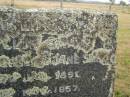 Ernest Club SMITH,
son of George and Jane SMITH,
born 17 Jan 1891,
died 11 Nov 1957;
Alice Emily SMITH,
wife,
daughter of Henry and Sarah WINDOW,
born Gloucestershire 1876,
died 25 April 1960;
Cressbrook Homestead, Somerset Region