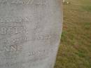 William TAYLOR,
died 5 March 1883 aged 32 years;
Fanny Elizabeth,
child,
died 11 Feb 1883 aged 3 years;
Sarah Anne,
child,
died 1 Mar 1883 aged 8 months;
Cressbrook Homestead, Somerset Region