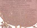 Minnie Henrietta GRUNWALD, daughter,
born 22 Sepember 1891 Albion Brisbane,
died 19 Feb 1902;
Douglas Lutheran cemetery, Crows Nest Shire