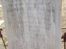 Christian Friedrich SCHMALING,
husband of Johanna SCHMALING,
born 22 Dec 1840
in Zantoch A.D. Warta Provinz Brandenburg Germany,
died Goombungee 13 May 1908 aged 68 years 5 months;
Douglas Lutheran cemetery, Crows Nest Shire