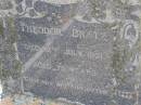 Theodor BRETZ,
died 12 July 1931 aged 75 years;
Douglas Lutheran cemetery, Crows Nest Shire