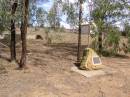 site of former church down the road,
Douglas Lutheran cemetery, Crows Nest Shire