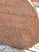 Juliane Wilhelmine PPRIMUS (nee JAHN),
born 27 July 1830,
died 21 Dec 1917;
Dugandan Trinity Lutheran cemetery, Boonah Shire