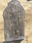 Lora STEGERT,
born 12 Dec 1904,
died 17 Oct 1911;
Dugandan Trinity Lutheran cemetery, Boonah Shire