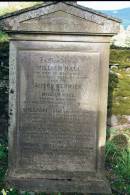 
William HALL
d: Midgehope 
d: 14 Jun 1881 aged 77

wife:
Alison RENWICK
farmer, Midgehope
d: 25 Apr 1863 aged 45

second son
William (HALL)
d: Pietermaritzburg, Natal, South Africa
13 Nov? 1877 aged 30

third son:
Robert Brunton 
d at Toronto Canada
d: 27 Mar 1879 aged 25?

eldest son
Thomas HALL
died at Paullina IOWA U.S.A.
13 May 1906? aged 61

eldest daughter
Alison 
15 Dec 1908? aged? 31

Ettrick Kirk, Ettrick, Selkirkshire, Scotland
