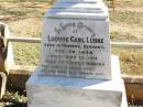 Ludwig Carl LUBKE,
born in Pommern Germany 20 Feb 1838,
died 16 May 1911 aged 73 years 3 months;
Fernvale General Cemetery, Esk Shire