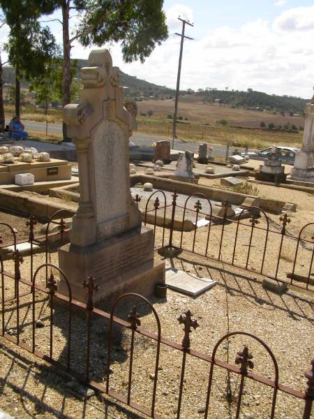 Johann JANNUSCH,  | native of Germany,  | born 15 Oct 1843,  | died 26 Oct 1912;  | Maria Franciske JANNUSCH,  | native of Germany,  | died 11 Feb 1924 aged 91 years;  | Glencoe Bethlehem Lutheran cemetery, Rosalie Shire  | 