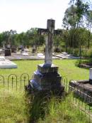 Elizabeth LAWLOR, wife mother,
native of Queens County Ireland,
30 years resident of Christmas Creek,
died Beaudesert 24 Dec 1902 aged 65 years;
James LAWLOR,
native of Brisbane,
died Christmas Creek 10 May 1904 aged 32 years;
Gleneagle Catholic cemetery, Beaudesert Shire
