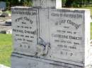 Michael ENRIGHT,
died 23 June 1937 aged 72 years;
Catherine ENRIGHT,
died 30 Aug 1949 aged 82 years;
Gleneagle Catholic cemetery, Beaudesert Shire