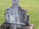 William P. DEMPSEY, husband father,
died 28 July 1942 aged 63 years;
Gleneagle Catholic cemetery, Beaudesert Shire