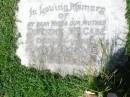 Dorothy MCCABE, wife mother,
died 24-1-1980 aged 46 years;
Gleneagle Catholic cemetery, Beaudesert Shire
