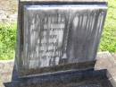 Arthur HUFFEY, husband father,
died 3 June 1953 aged 60 years;
Gleneagle Catholic cemetery, Beaudesert Shire