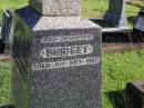 Denis BROLAN,
died 7 Feb 1942 aged 79 years;
Bridget, wife,
died 6 May 1946 aged 90 years;
Bridget, daughter,
died 5 Oct 1907;
William, son,
died 29 June 1908;
Gleneagle Catholic cemetery, Beaudesert Shire