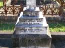 Margaret ONEILL,
died 18 July 1936 aged 85 years;
Edward Hugh ONEILL,
died 26 Aug 1947;
Gleneagle Catholic cemetery, Beaudesert Shire