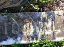 Daniel TOOHILL,
died 8 Dec 1935 aged 79 years;
Susan, wife,
died 27 March 1938 aged 81 years;
Gleneagle Catholic cemetery, Beaudesert Shire
