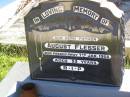August FLESSER, father,
died 7 Jan 1966 aged 53 years;
Gleneagle Catholic cemetery, Beaudesert Shire