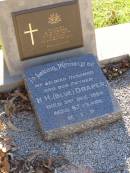 H.H. (Blue) DRAPER, husband father,
died 3 Dec 1964 aged 67 years;
Gleneagle Catholic cemetery, Beaudesert Shire