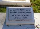 Michael Joseph WALSH,
13-12-1911 - 8-7-1987;
Gleneagle Catholic cemetery, Beaudesert Shire