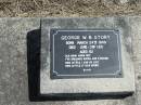 George W B STORY
b: 24 Mar 1849, d: 3 Jun 1931, aged 82
Gods Acre cemetery, Archerfield, Brisbane
