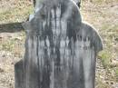 Martha R. MACNAB died Goodna 5 April 1898 aged 66 years;
Goodna General Cemetery, Ipswich.