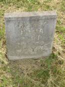 Mona RILEY,
died 29-8-72 aged 73 years;
Goomeri cemetery, Kilkivan Shire