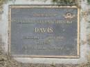 Harold Vivian (Hock) DAVIS,
24-7-1914 - 25-9-1997;
Goomeri cemetery, Kilkivan Shire