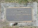 Douglas James SHEPHERD,
husband father father-in-law grandfather,
died 23 May 1990 aged 66 years;
Goomeri cemetery, Kilkivan Shire