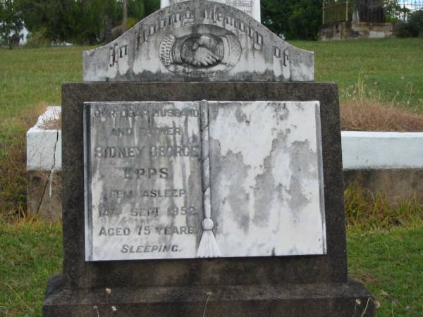 Sidney George EPPS  | 14 Sep 1952  | aged 75  |   | St Matthew's (Anglican) Grovely, Brisbane  | 