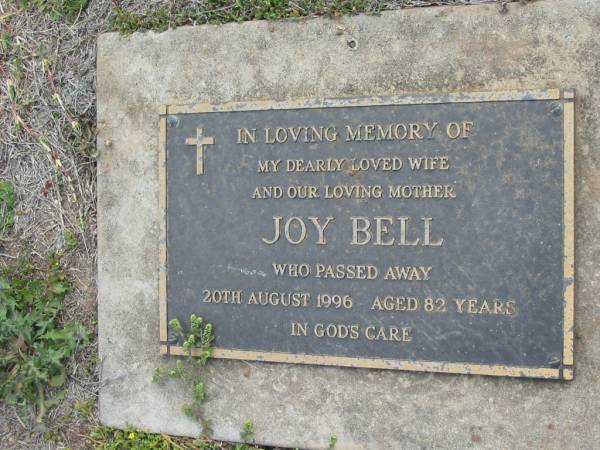 Joy BELL  | 20 Aug 1996, aged 82  | Haigslea Lawn Cemetery, Ipswich  | 