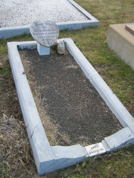 Marilyn H JACKSON  | d:  10 Apr 1953, aged 6 months  | Harrisville Cemetery - Scenic Rim Regional Council  | 