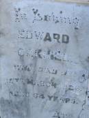 Edward OAKHILL
d: 15 Mar 1926, aged 64
Sarah OAKHILL
d: 31 Mar 1947, aged 85
Harrisville Cemetery - Scenic Rim Regional Council