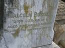 Malcolm RUSSELL
d: 20 Dec 1911, aged 3 years 9 months
Harrisville Cemetery - Scenic Rim Regional Council