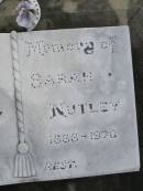 Charles NUTLEY
1866 - 1913
Sarah NUTLEY
1888 - 1970
Harrisville Cemetery - Scenic Rim Regional Council