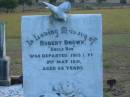 James BROWN
d: 22 Apr 1931, aged 77
Mary BROWN
d: 24 Jan 1939, aged 73
Robert BROWN (uncle Bob)
d: 2 May 1931, aged 69
Harrisville Cemetery - Scenic Rim Regional Council