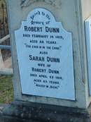 Robert DUNN
d: 14 Feb 1919, aged 88
(wife) Sarah DUNN
d: 22 Apr 1910, aged 83
Violet Isabel Alfreda POLLOCK
d: 1 Apr 1980, aged 93
Harrisville Cemetery - Scenic Rim Regional Council
