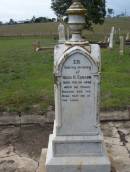 Hugh H CARSON
d: 26 Feb 1939, aged 80
Harrisville Cemetery - Scenic Rim Regional Council