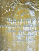 Elizabeth S C (SHELTON)
(wife of Henry SHELTON
d: 18 Sep 1901 aged 31
Harrisville Cemetery - Scenic Rim Regional Council