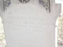 Veronica GARSKE,
wife of August GARSKE,
died 16 Aug 1920 in her 80th year;
August GARSKE, husband,
died 20 July 1922 aged 78 years;
Helidon Catholic cemetery, Gatton Shire