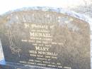 pioneers;
Michael OCONNOR,
drayman farmer,
born Bruff Eire 1850 died 1913;
Mary OCONNOR, nee MITCHELL, wife,
born 1854 died 1936,
parents of John, Mary, Sally, Lil, Joe, Nance,
Barney, Bridget (infant) & Winnie;
Helidon Catholic cemetery, Gatton Shire