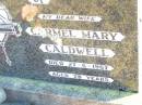 Carmel Mary CALDWELL, wife,
died 27-6-1967 aged 28 years;
Helidon Catholic cemetery, Gatton Shire