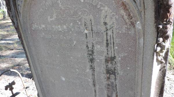 Joseph James GWYNNE C.E.  | d: 28 Oct 1883 aged 53  |   | Herberton Pioneer - Rose Lane Cemetery  |   |   |   | 