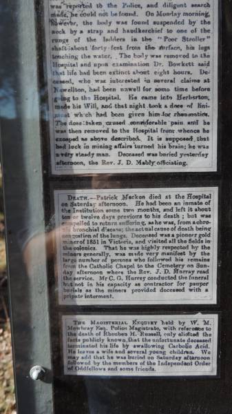   | Herberton Pioneer - Rose Lane Cemetery  |   |   |   | 