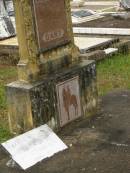 George William DART,
died 7-11-52 aged 76 years;
Selina DART,
died 1 March 1968 aged 89 years;
Howard cemetery, City of Hervey Bay