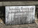 Kathleen Anna PREUSS,
died 11 Feb 1934 aged 9 years;
Howard cemetery, City of Hervey Bay