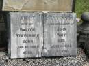 Annie STEVENSON,
wife of Walter STEVENSON,
aunt of John WATT,
born 16 Jan 1865,
died 11 July 1948 aged 83 years;
Howard cemetery, City of Hervey Bay