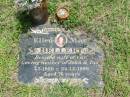 Ellen May BELLERT,
wife of Carl,
mother of John & Tony,
7-7-1920 - 24-12-1996 aged 76 years;
Howard cemetery, City of Hervey Bay